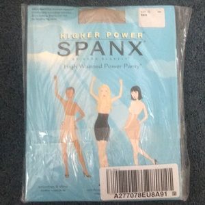 NEW SPANX High Waisted Power Panty Sz C, Bare